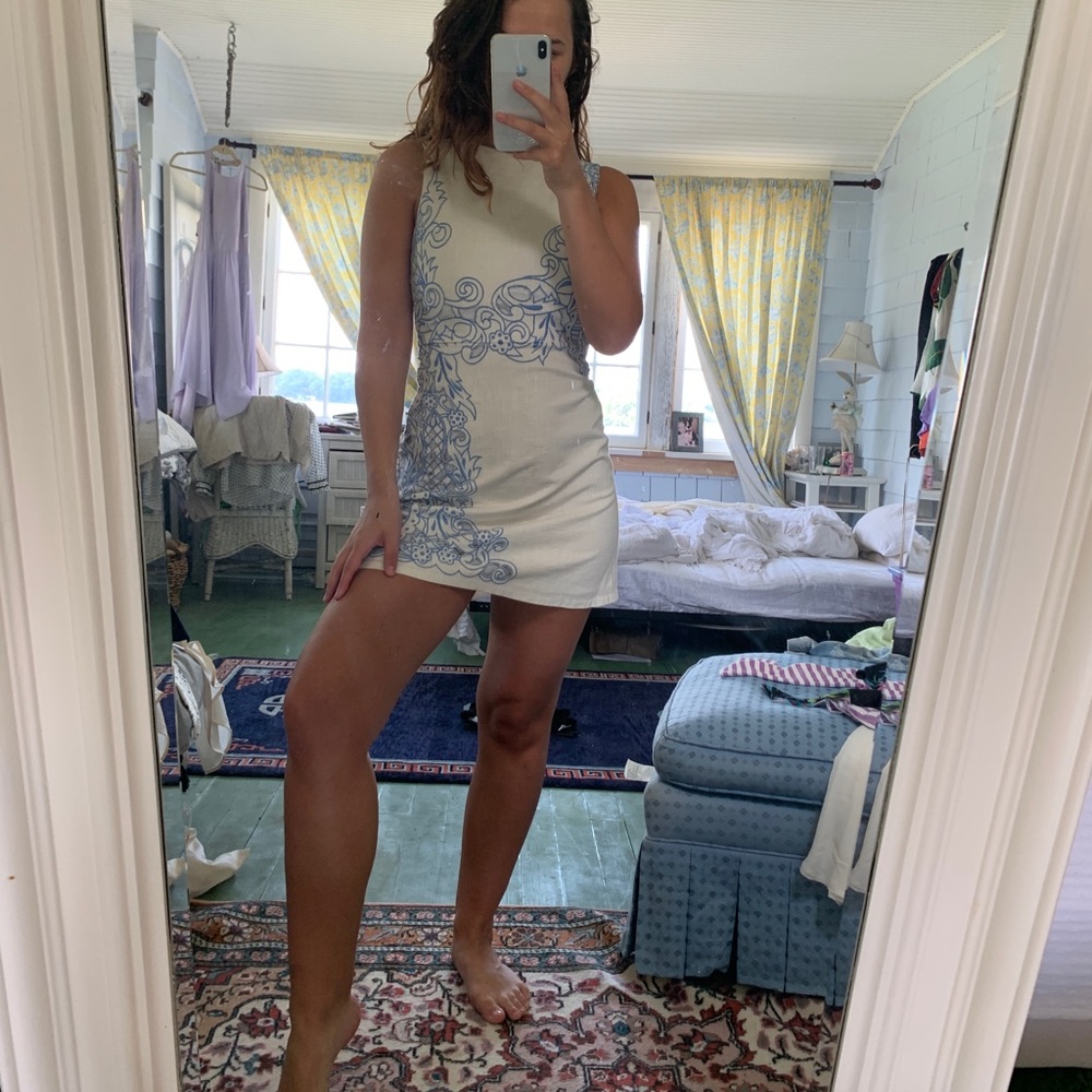 Alice + Olivia Malin cutout embroidered mini dress